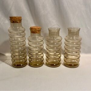 Mid-Century Holmegaard Primula Kitchen Canisters Jacob Bang Brown Smoked Glass